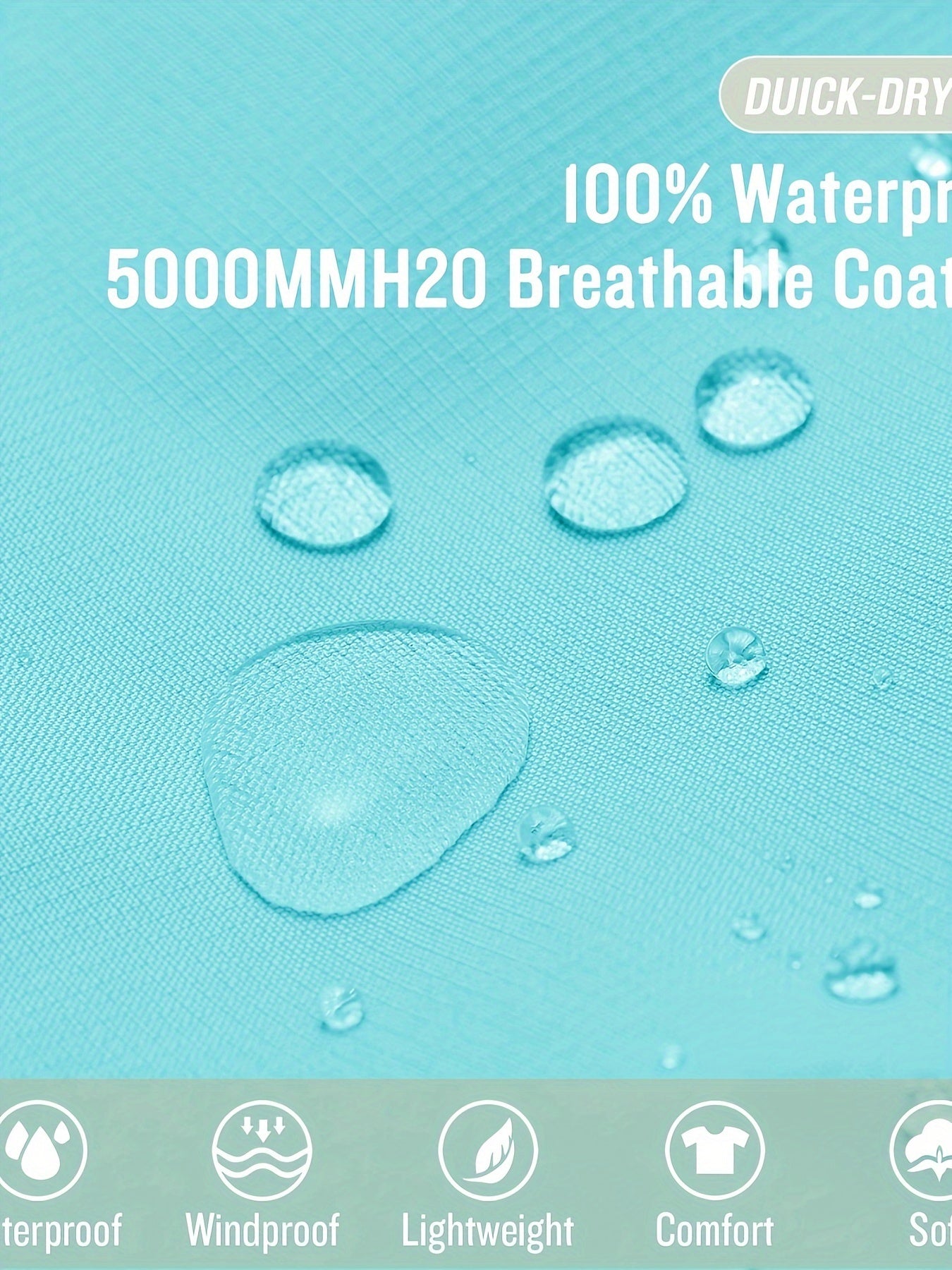 Lightweight Women Rain Jacket Breathable Packable Windbreaker - The Great Earth Store