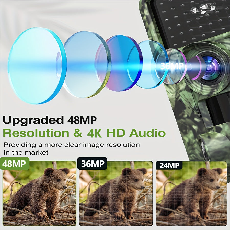 Trail Camera - 4K 48MP Game Camera for Wildlife Monitoring - The Great Earth Store