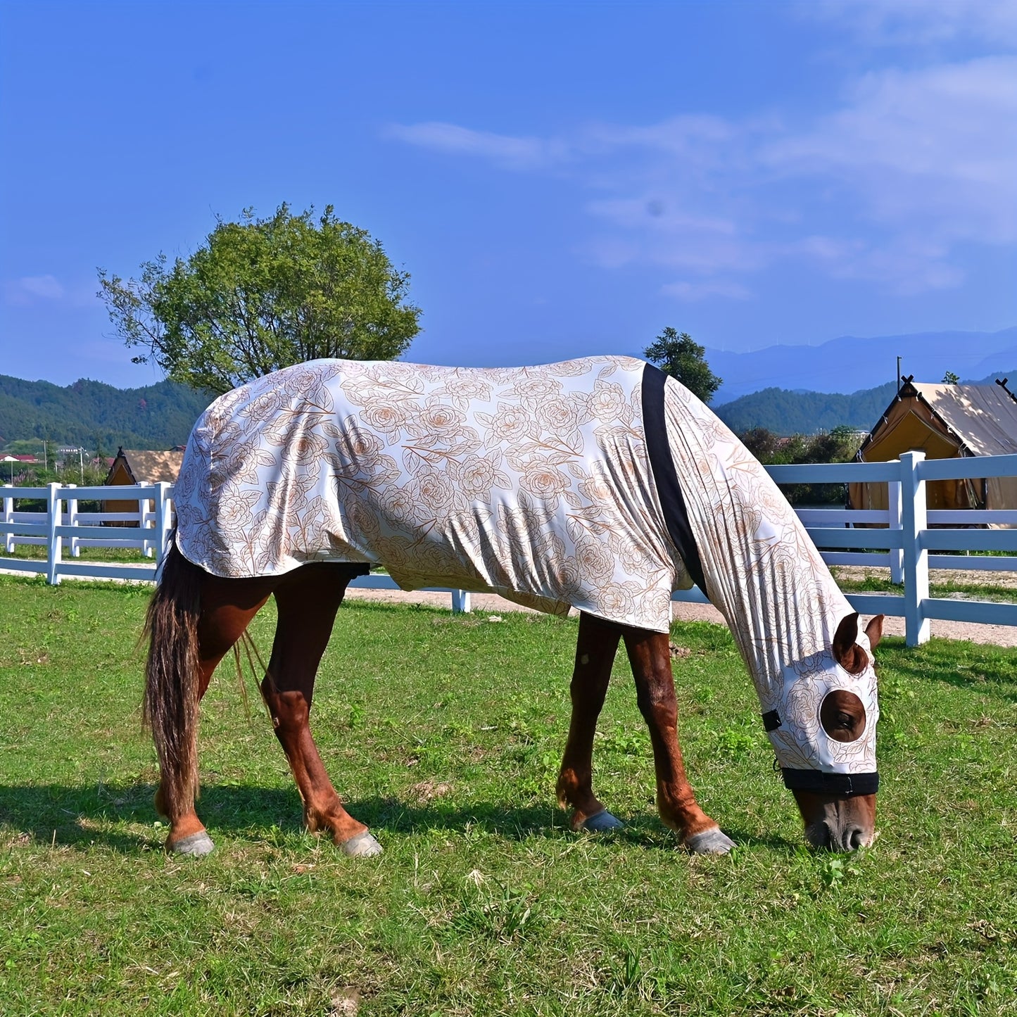 1pc EquiStar Horse Blanket with Neck Cover for All Breeds