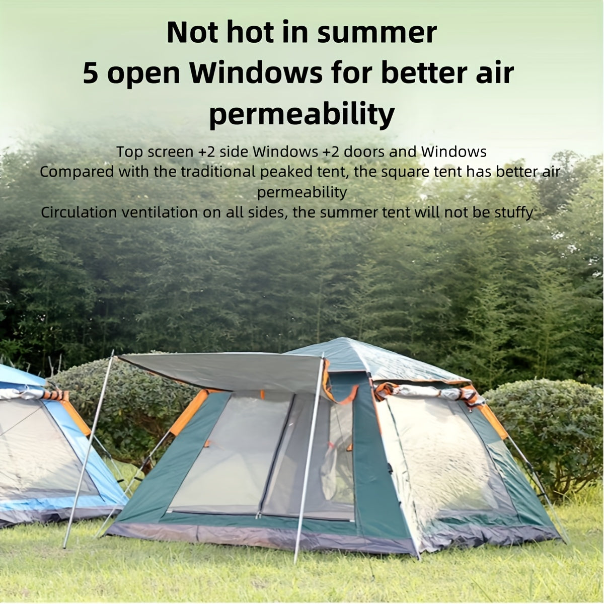 3-Person Automatic Pop-Up Camping Tent - Waterproof & Portable - The Great Earth Store
