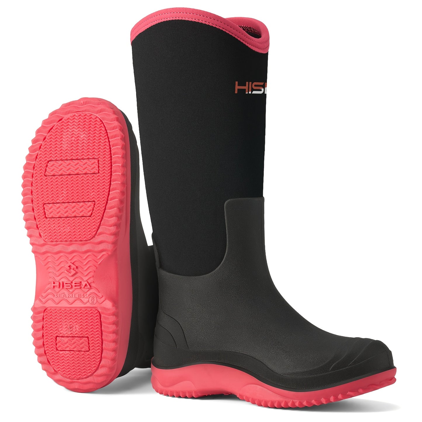 HISEA Women's Tall Waterproof Rain Boots Comfortable Neoprene - The Great Earth Store