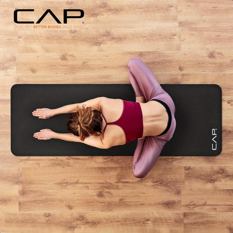 1Inch High Density Exercise Yoga Mat with Strap Multiple Colors - The Great Earth Store