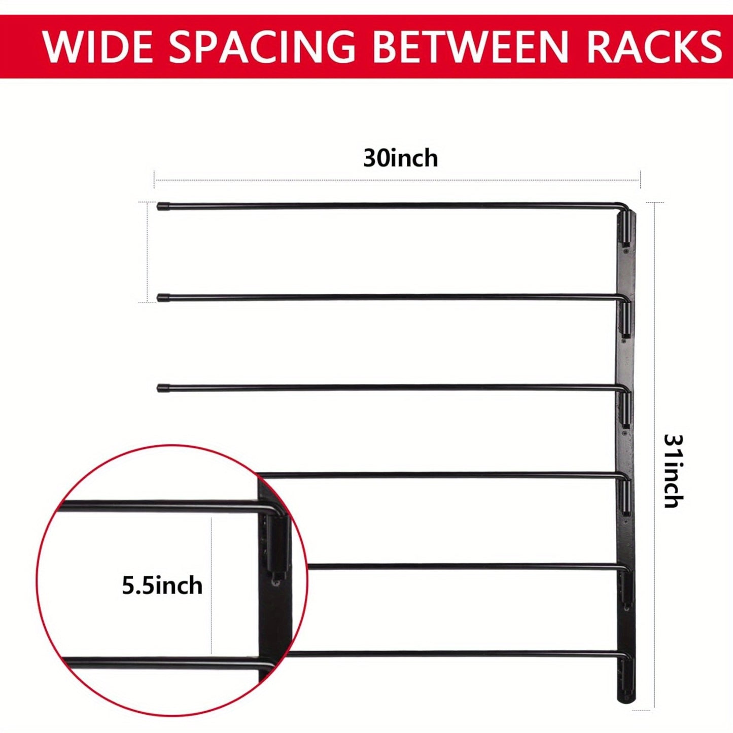 Saddle Pad Rack-Horse Blanket Holder Extra-Long Wall Mount - The Great Earth Store