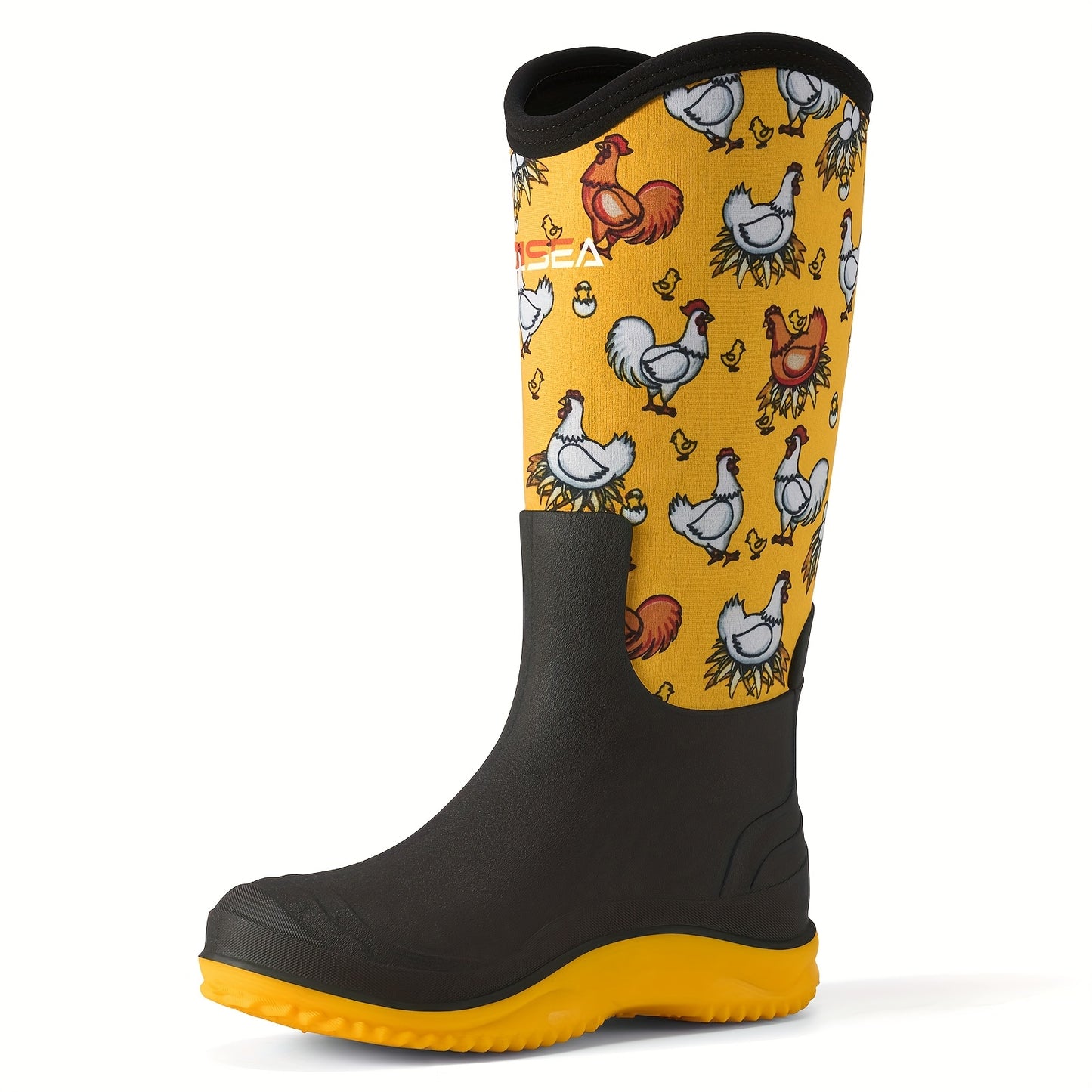 HISEA Women's Tall Waterproof Rain Boots Comfortable Neoprene - The Great Earth Store