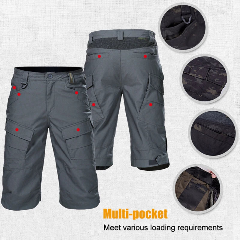 Free Soldier Outdoor Hiking Tactical Cropped Shorts Men - The Great Earth Store