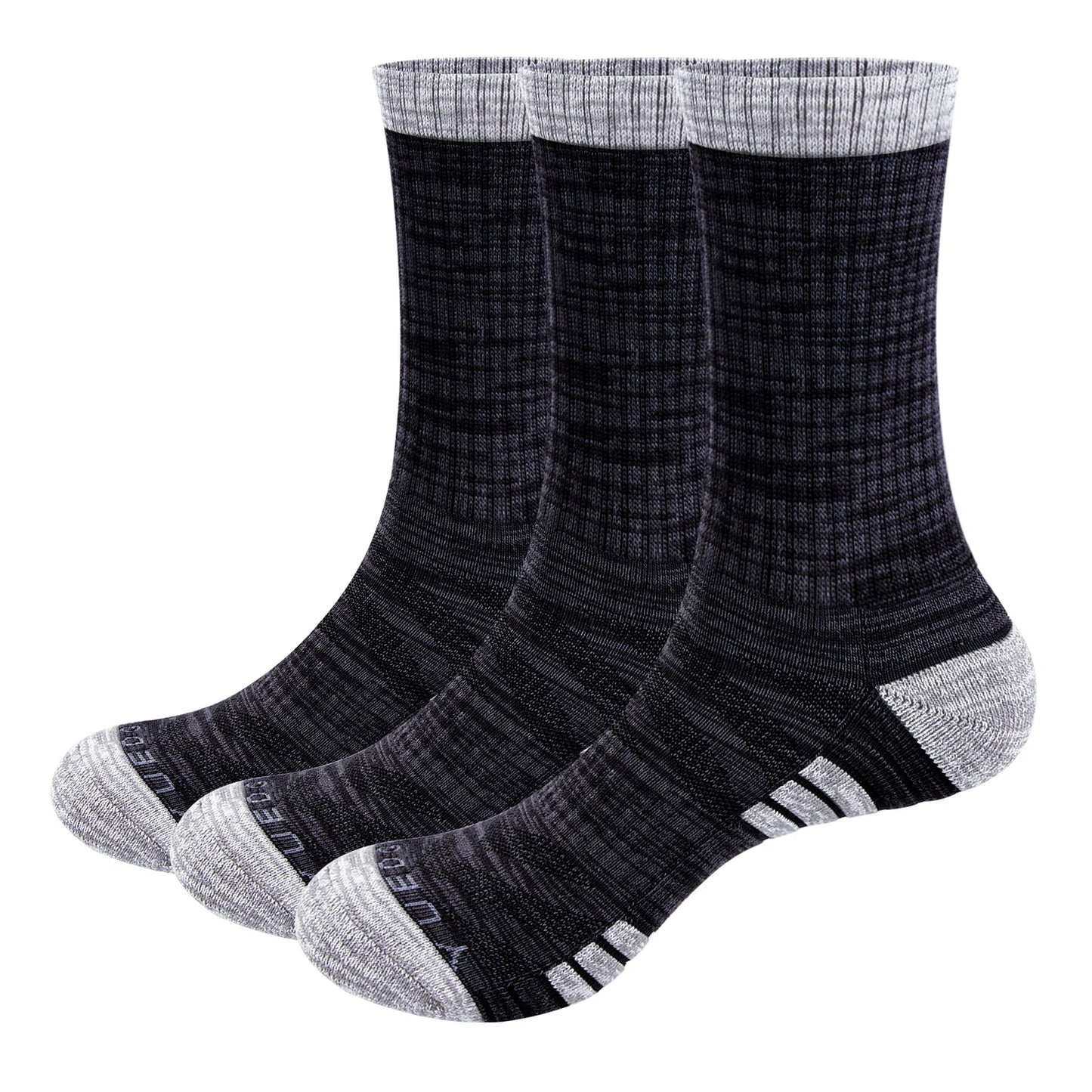 YUEDGE Women's Colorful Moisture Wicking Anti Sweat Sport Crew Socks
