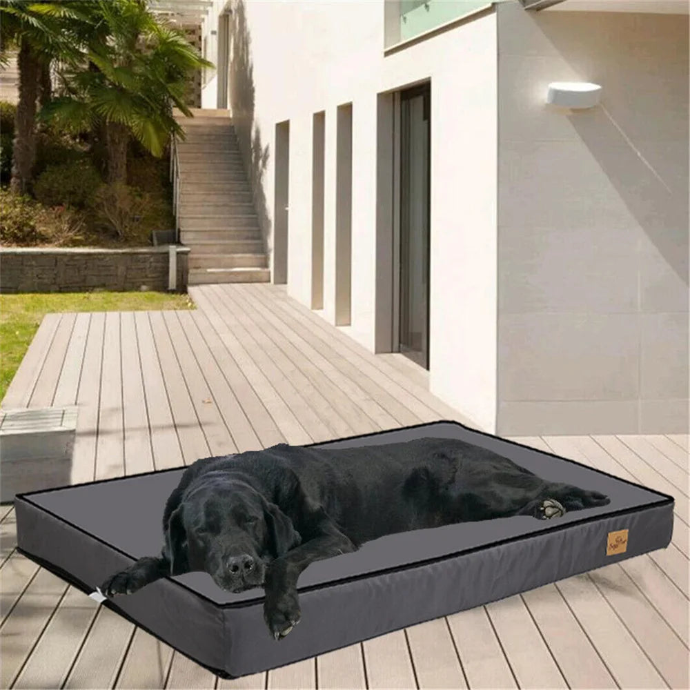Large Orthopaedic Dog Bed Waterproof Cushion Pet Mattress 2 In 1 Crate Bed with Removable Washable Cover - The Great Earth Store