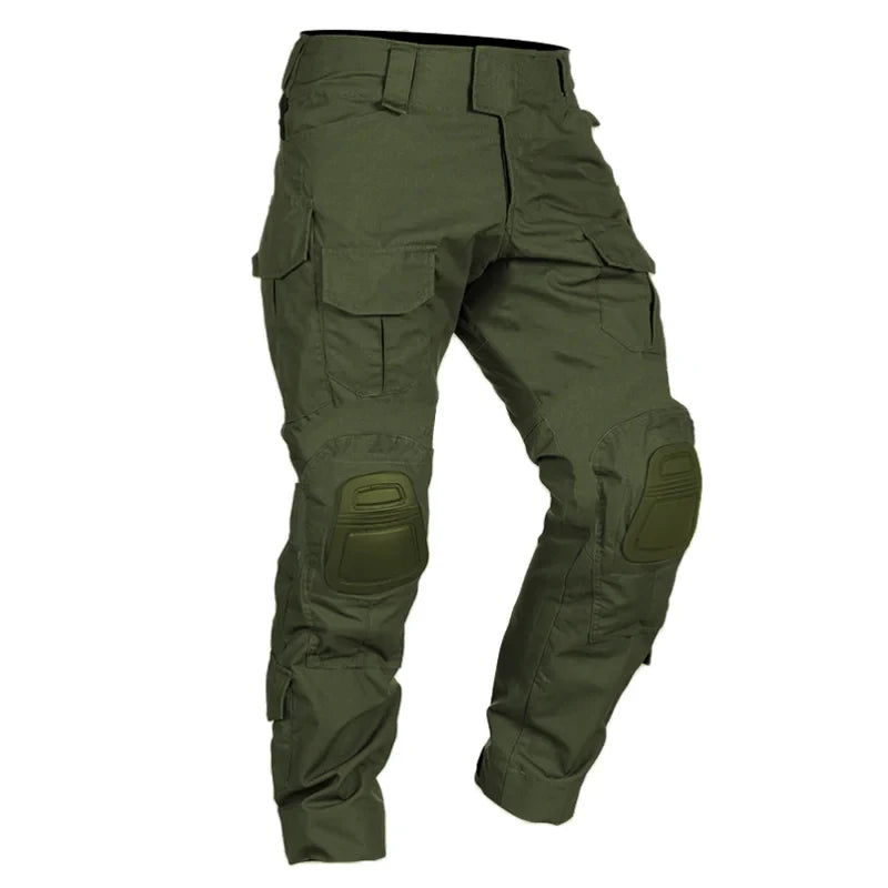Men Combat Pants With Knee Pads Tactical Cargo Trousers - The Great Earth Store