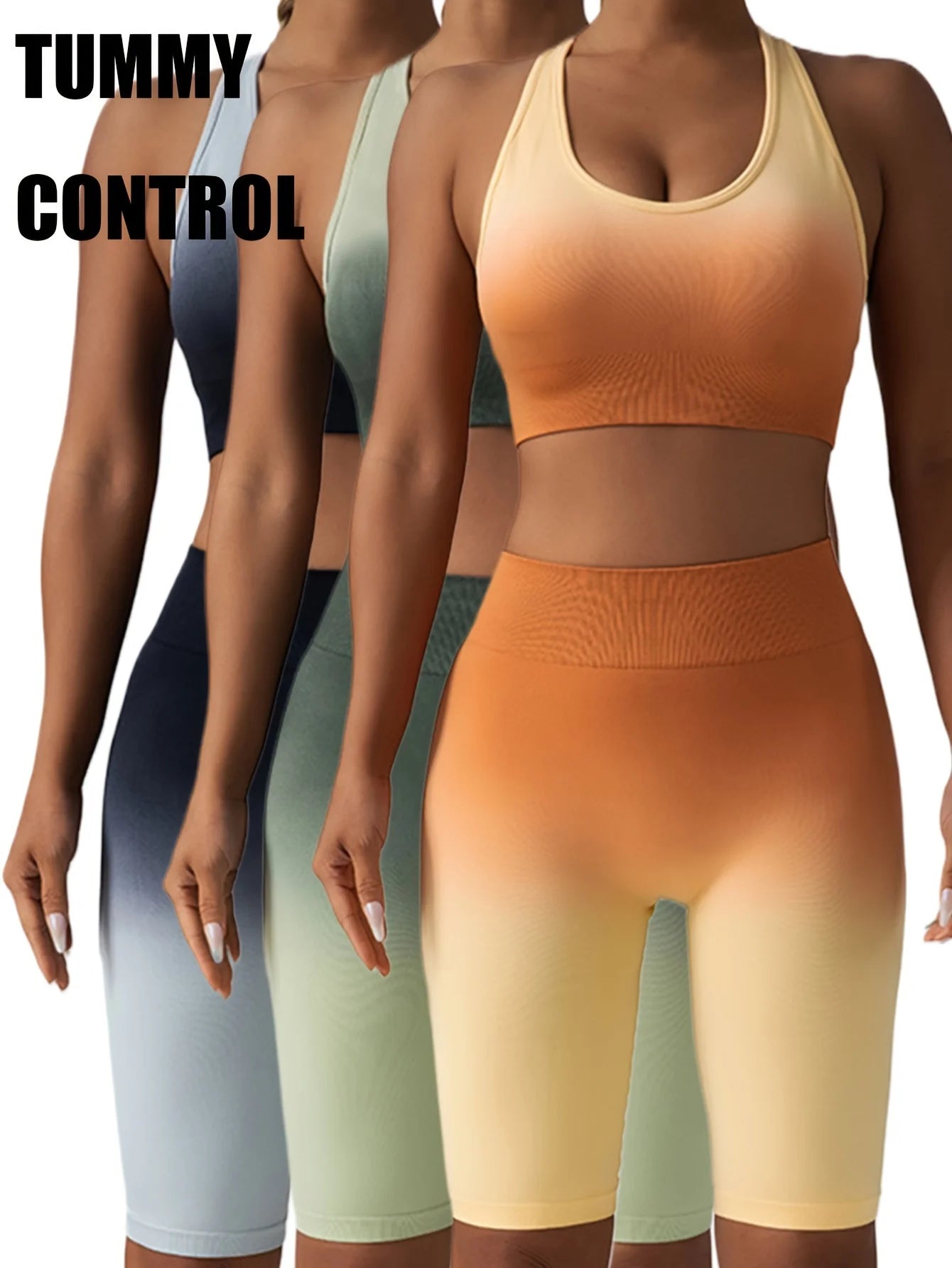 3 Pack US Local Women's Yoga Fitness Tummy Control Shorts - The Great Earth Store