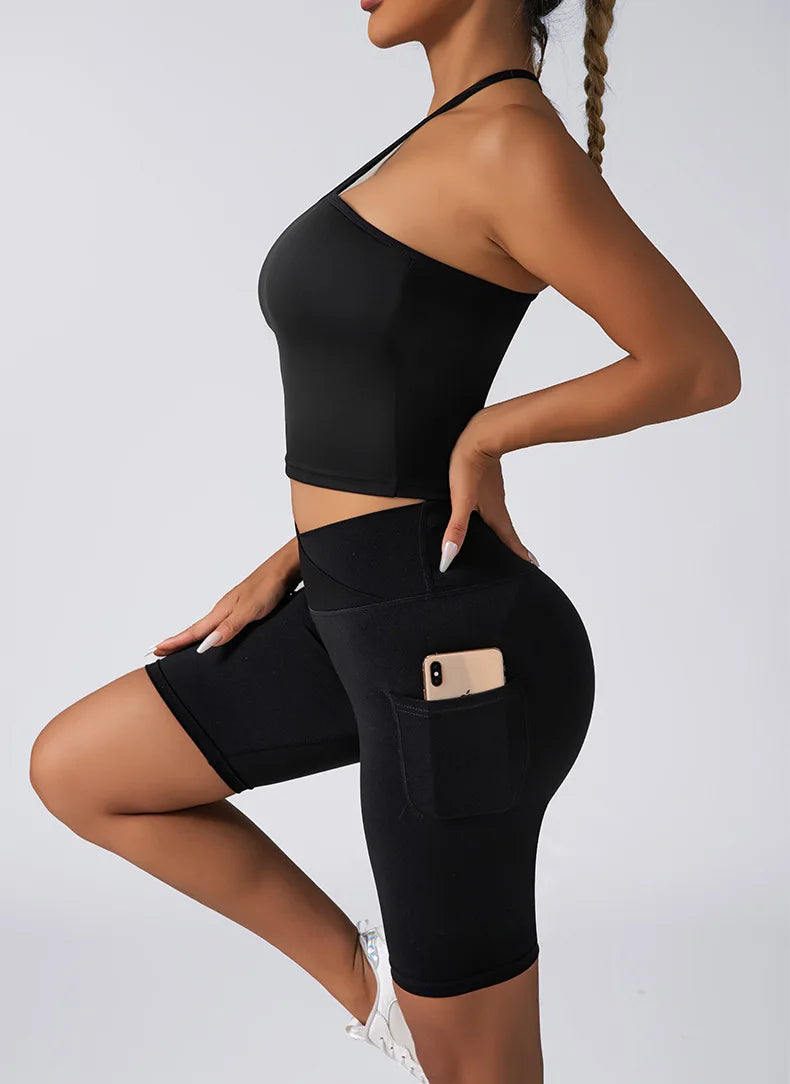 US Local Women's Seamless Solid Color Yoga Set Active Wear - The Great Earth Store