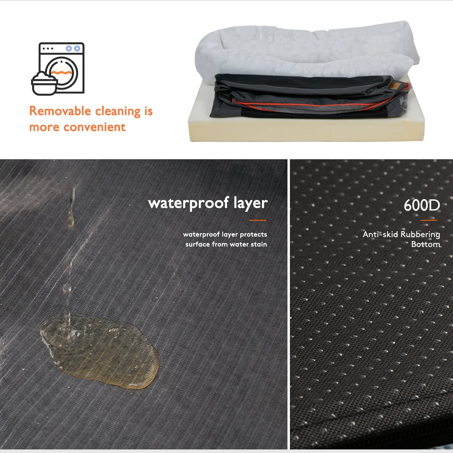 L XL 2XL 3XL Dog Bed Super Soft Orthopedic Foam Mat - The Great Earth Store