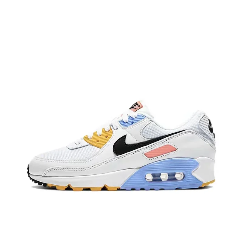 Nike Air Max 90 Terrascape Women Retro Running Shoes Black Yellow Blue White - The Great Earth Store