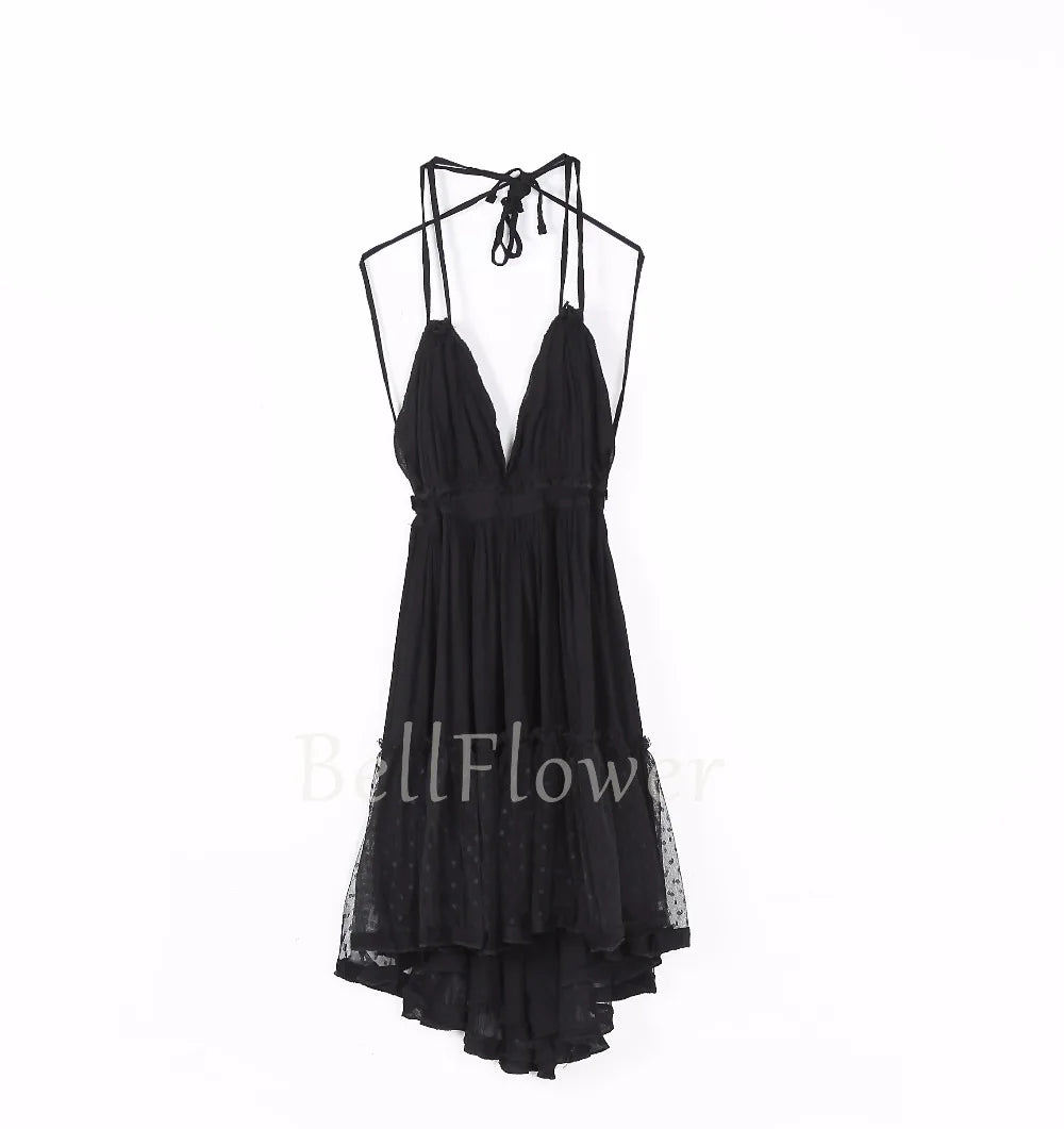 Summer Halter Boho Dress 2025 VERGOODR Women Beach Gown - The Great Earth Store
