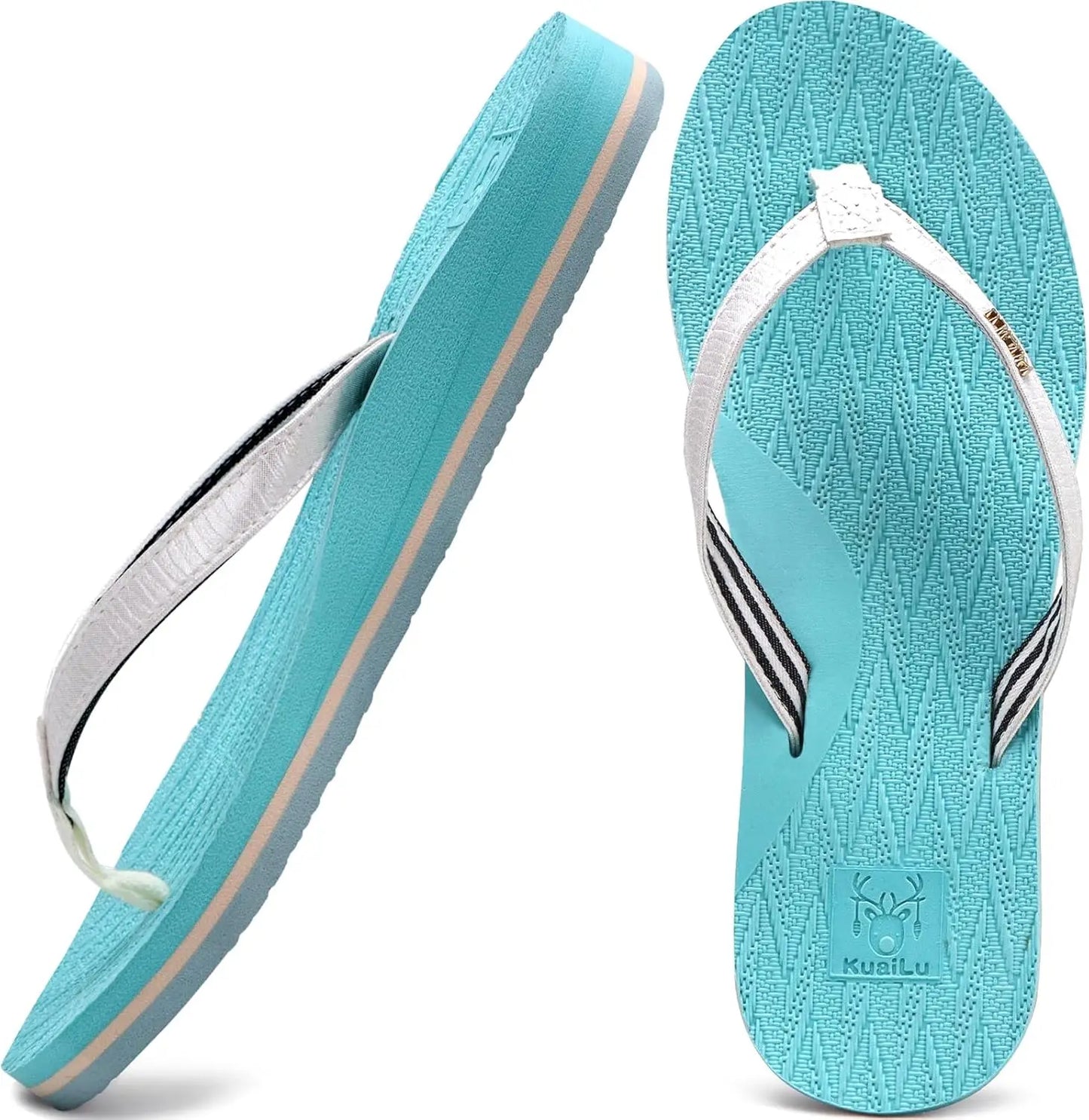Womens Fashion Flip Flops Ladies Lightweight Summer Beach Sandals - The Great Earth Store