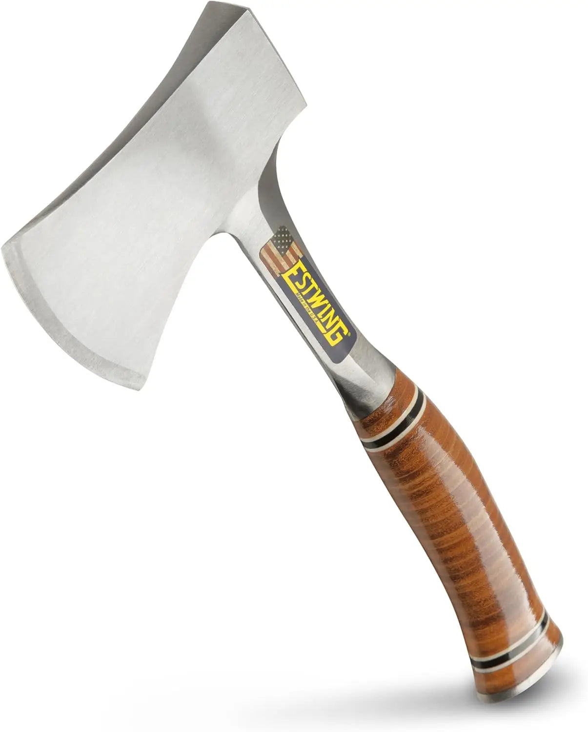Sportsman's Axe - 14 Inch Camping Hatchet with Leather Grip