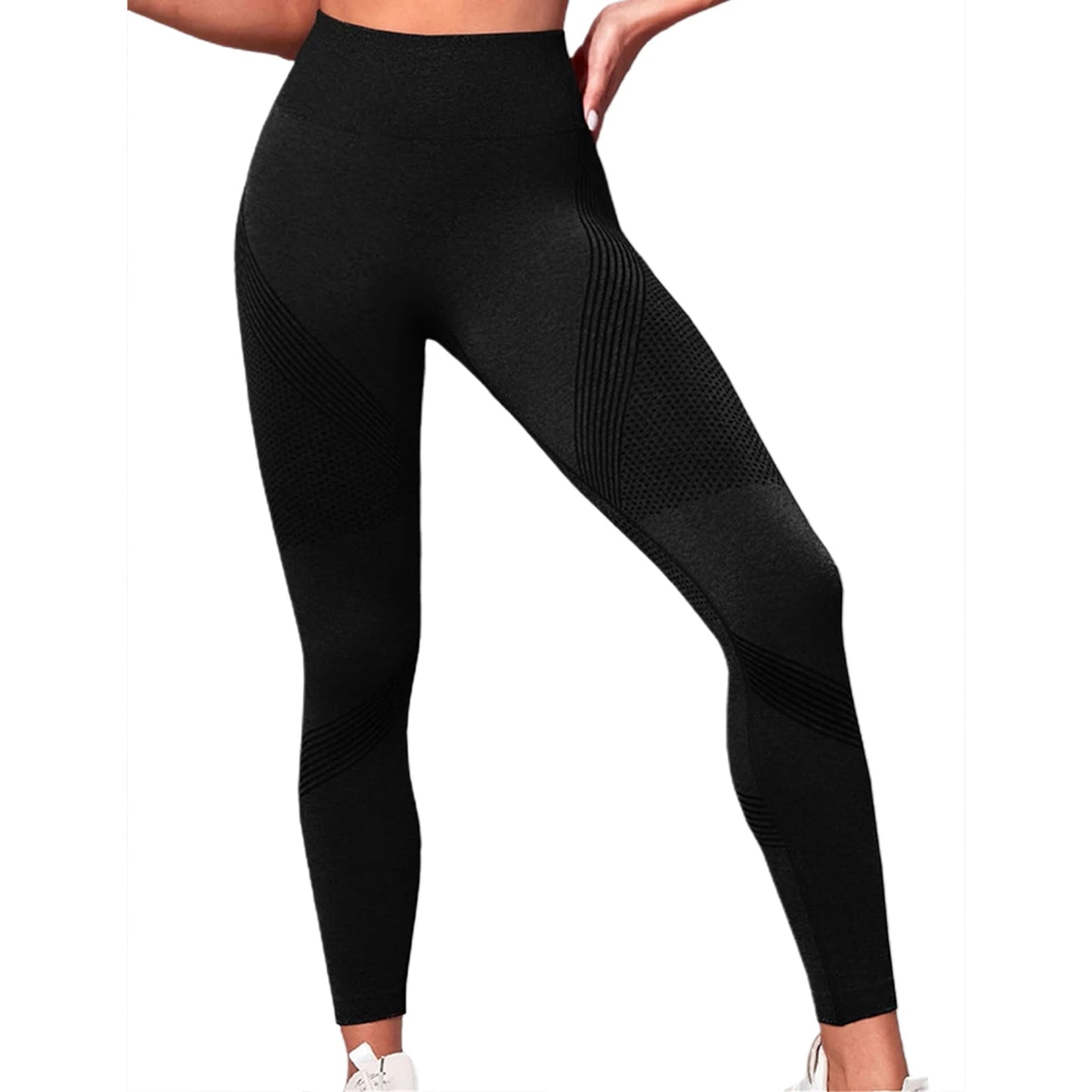High Waist Compression Leggings with Butt Lift Technology - The Great Earth Store