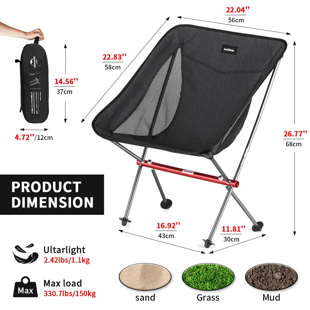 Naturehike Camping Chair YL05 YL06 Ultralight Folding Chair
