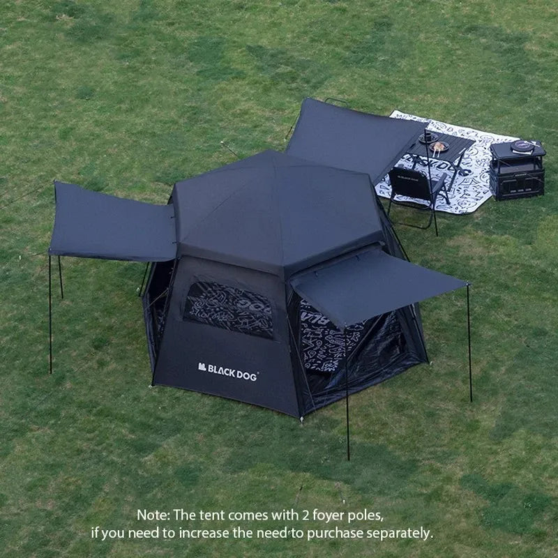 Blackdog 6-8 Person Tent Automatic Quick-open Camping Tent - The Great Earth Store
