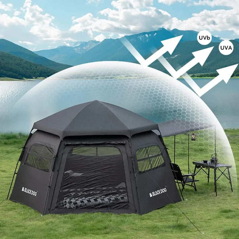 Blackdog 6-8 Person Tent Automatic Quick-open Camping Tent - The Great Earth Store