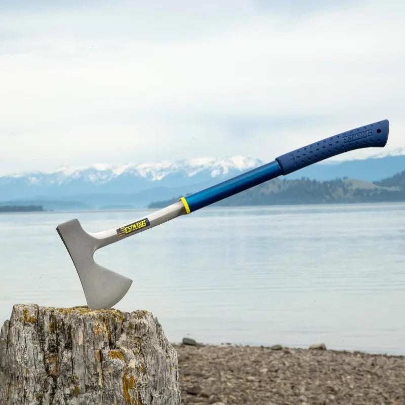 Camper's Axe - 26 Inch Wood Splitting Tool E45A Steel Grip - The Great Earth Store