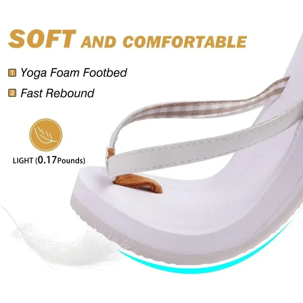 Womens Arch Support Flip Flops Comfortable Yoga Mat Sandals - The Great Earth Store
