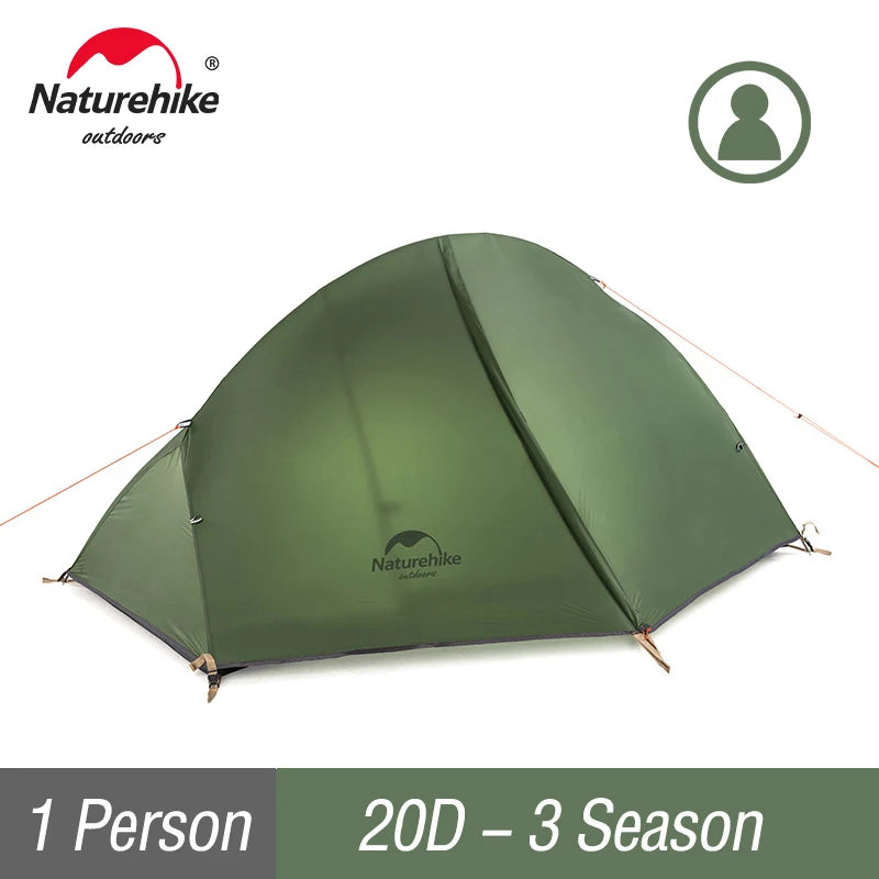 Naturehike Cycling Tent Ultralight 20D Single Person Tent - The Great Earth Store