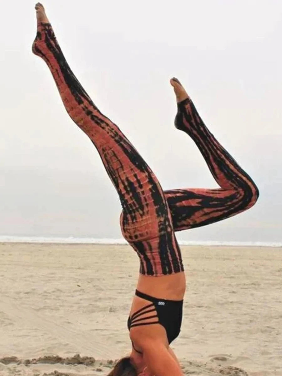 High Waist Yoga Leggings with Side Pockets Tummy Control