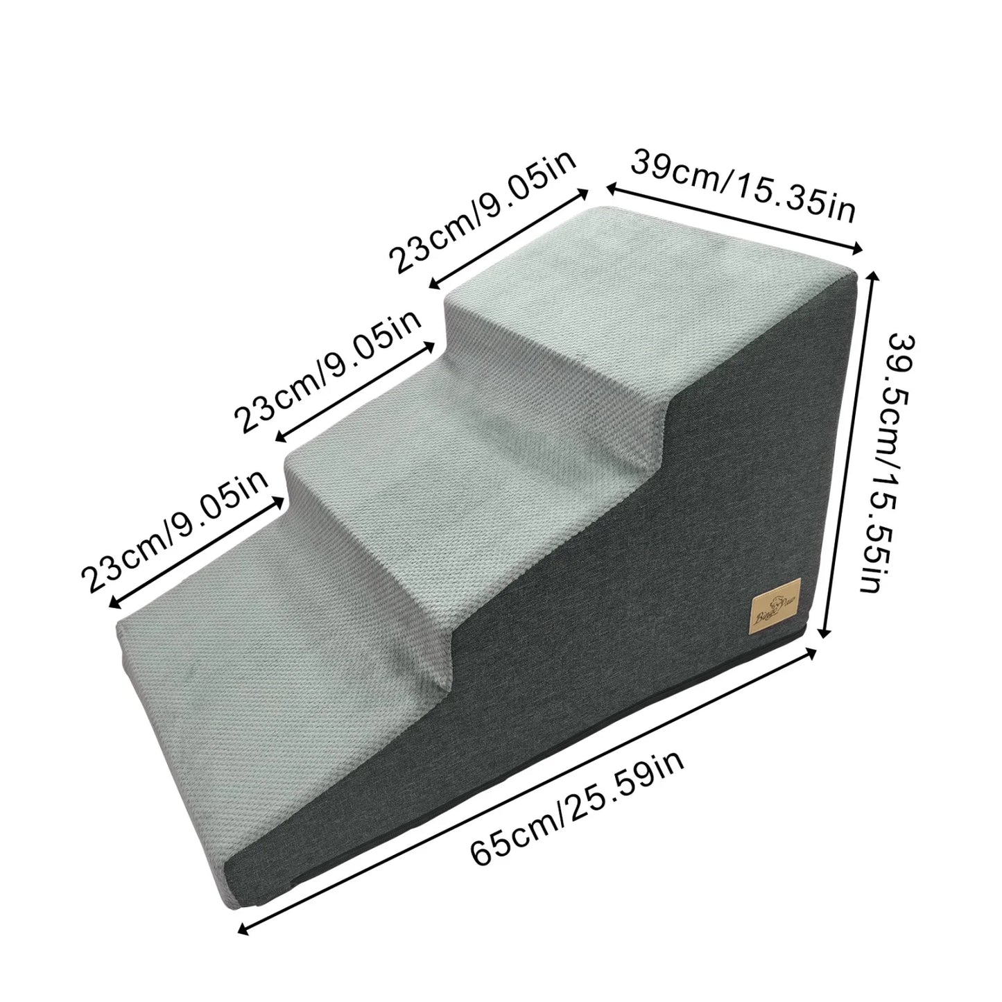 3/4 Steps High Density Foam Dog Stairs Ramps for Pets - The Great Earth Store