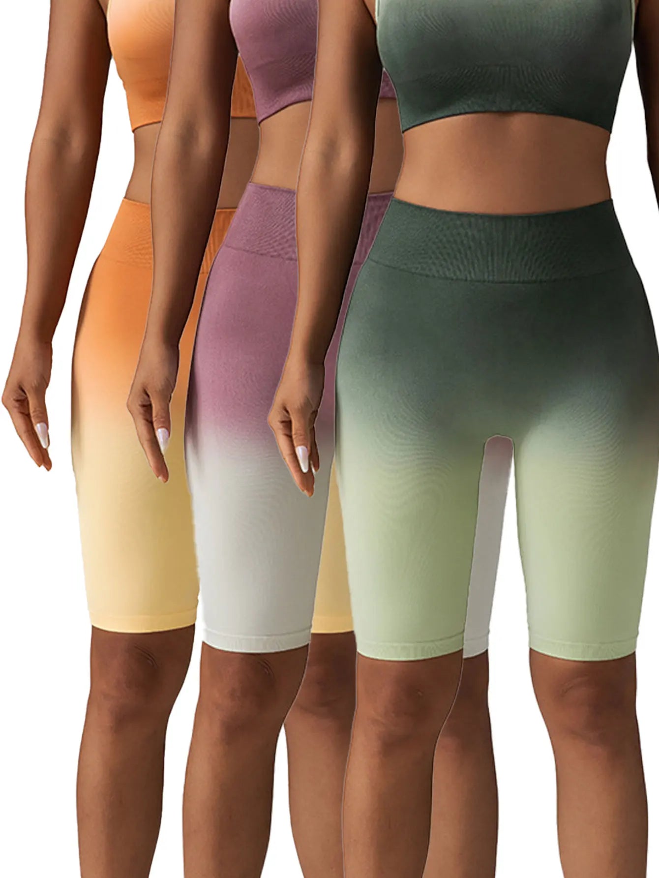 3 Pack US Local Women's Yoga Fitness Tummy Control Shorts - The Great Earth Store