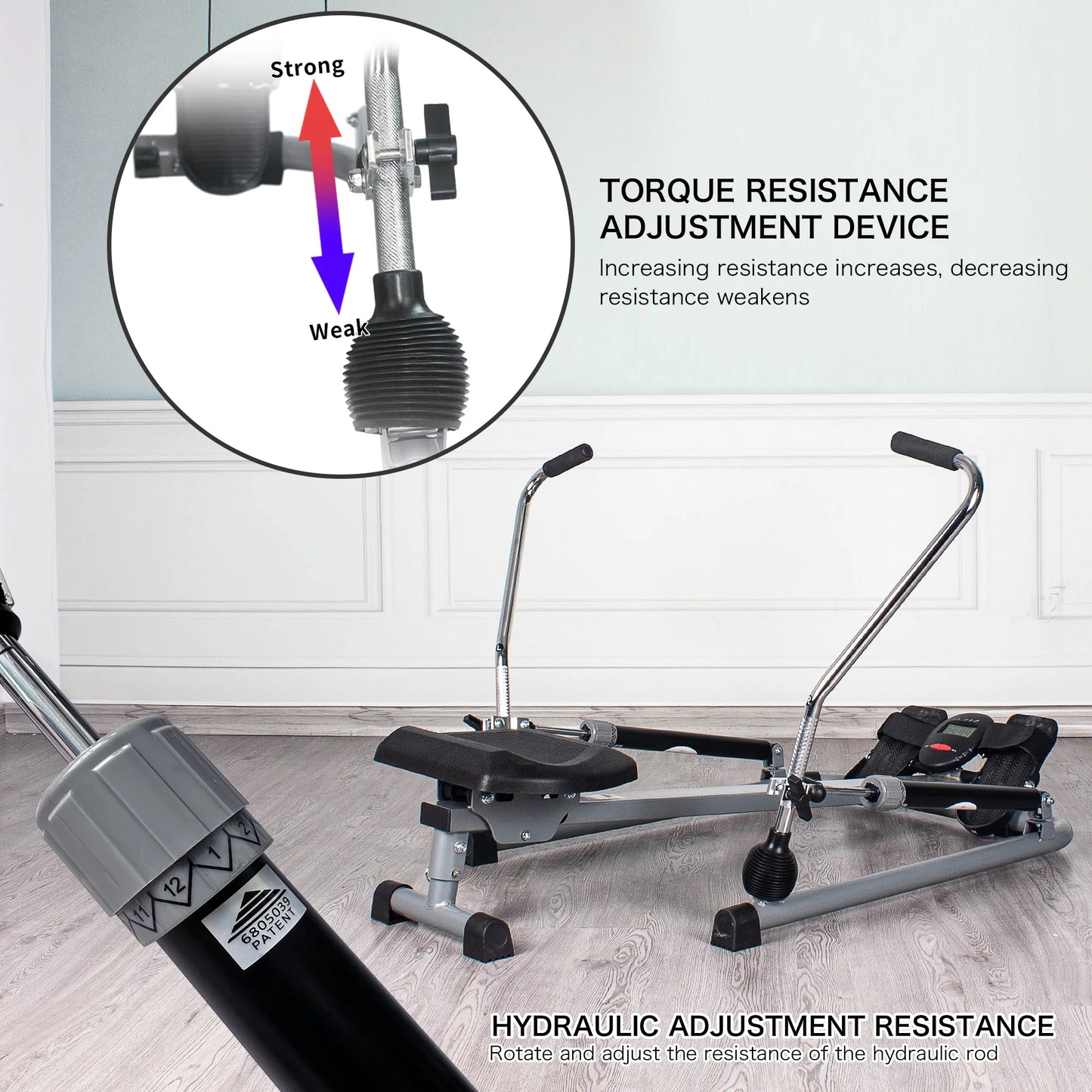 Leikefitness Rowing Machine Foldable for Home Use Cardio - The Great Earth Store