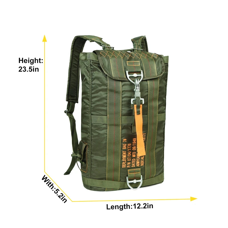 Durable All-Purpose Backpack Lightweight Carryall Parachute Bag