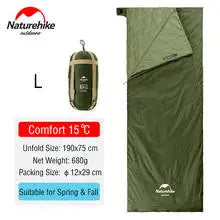 Naturehike Sleeping Bag LW180 Ultralight 3 Season Outdoor - The Great Earth Store