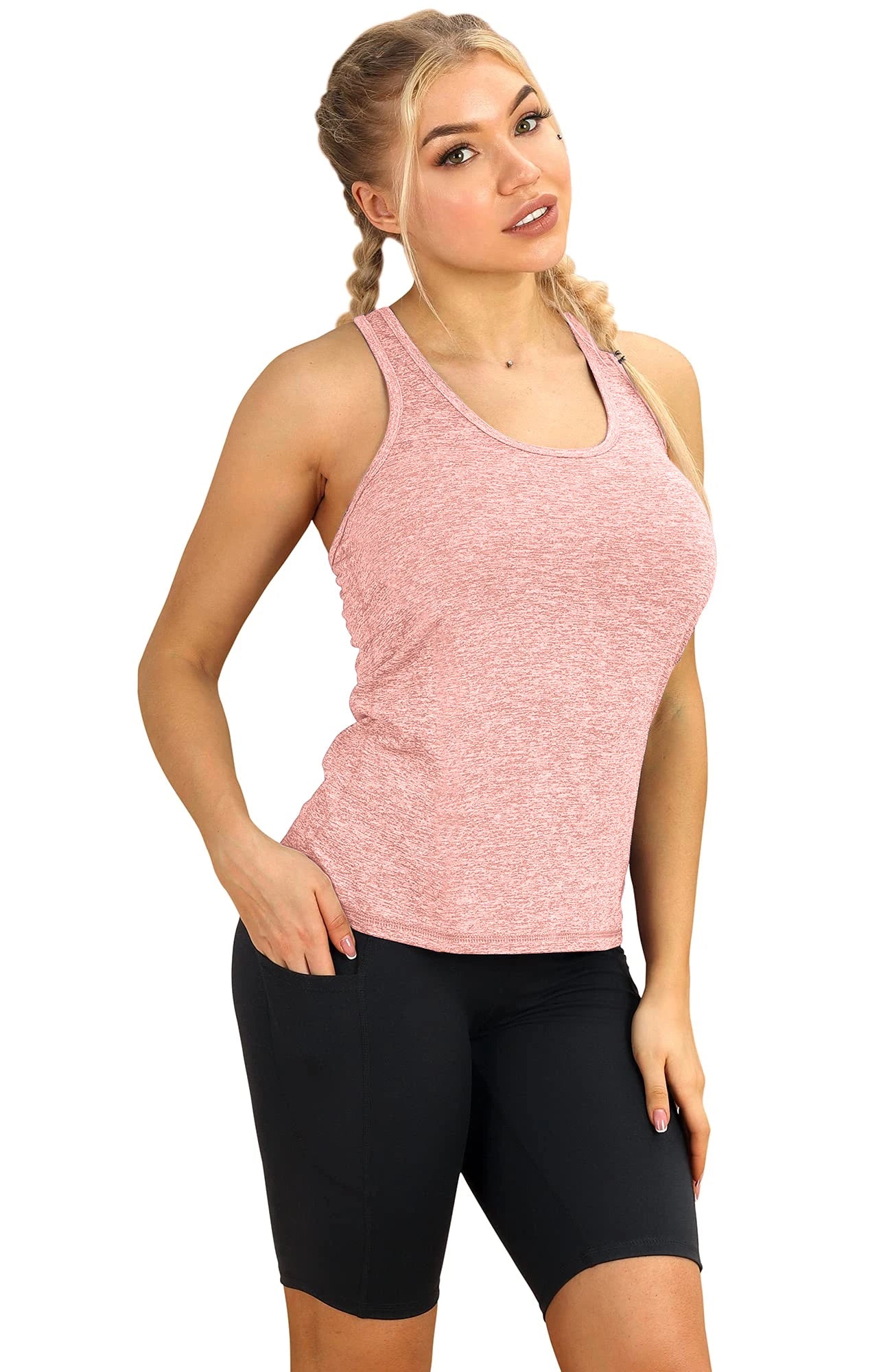 3 Pcs Women Sport Tank Tops Quick Dry Yoga Workout Tops - The Great Earth Store