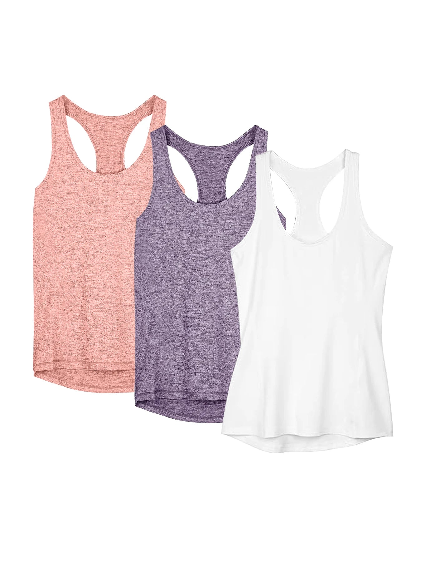 3 Pcs Women Sport Tank Tops Quick Dry Yoga Workout Tops - The Great Earth Store