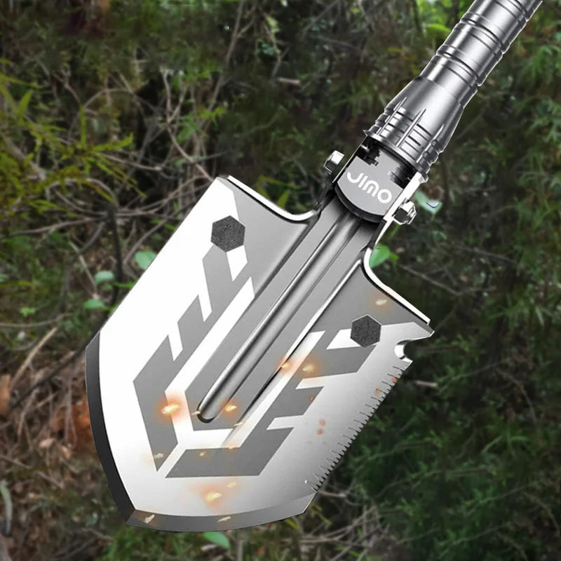 Folding Shovel Camping Multifunction Stainless Steel Survival Tool - The Great Earth Store