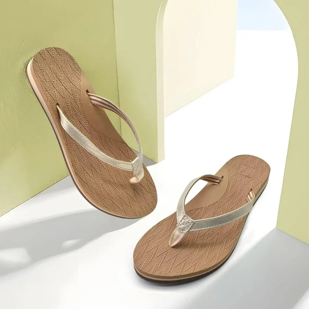 Womens Fashion Flip Flops Ladies Lightweight Summer Beach Sandals - The Great Earth Store