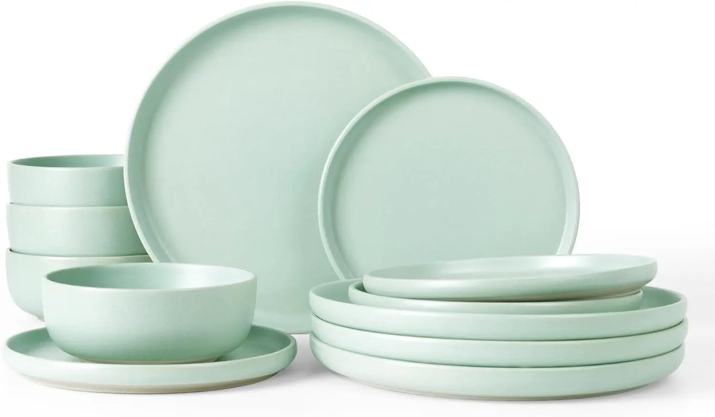 Milkyway Plates and Bowls Set, 12 Pieces Dinnerware Set