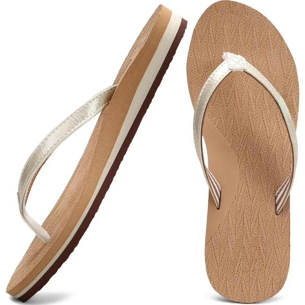 Womens Fashion Flip Flops Ladies Lightweight Summer Beach Sandals - The Great Earth Store