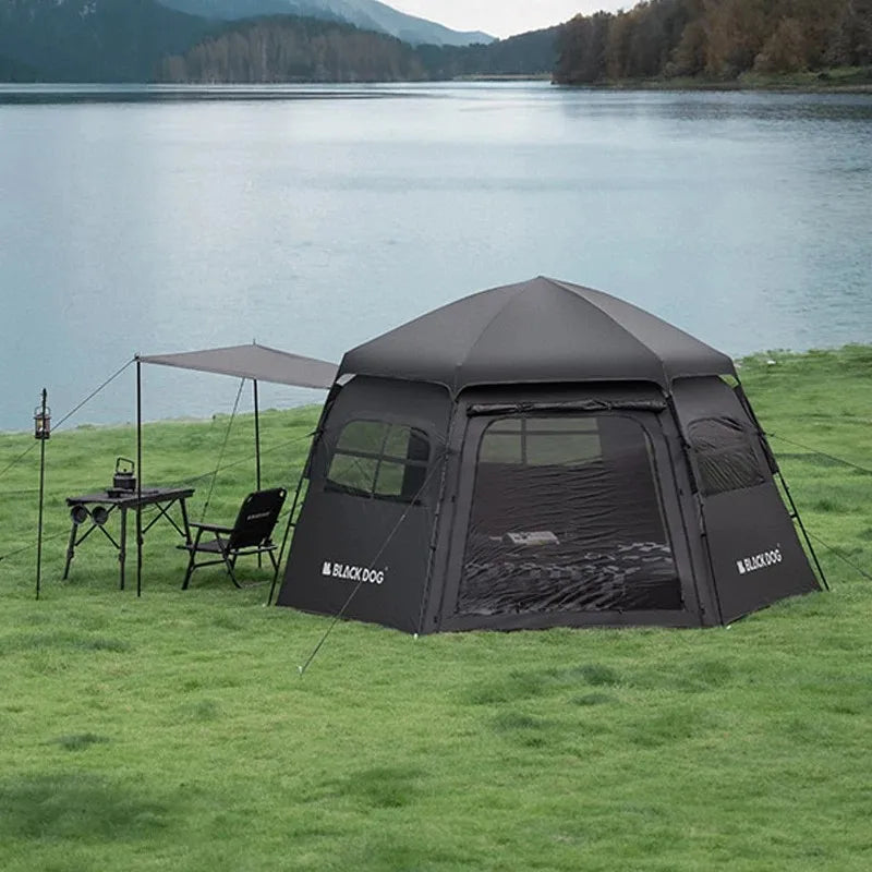 Blackdog 6-8 Person Tent Automatic Quick-open Camping Tent - The Great Earth Store