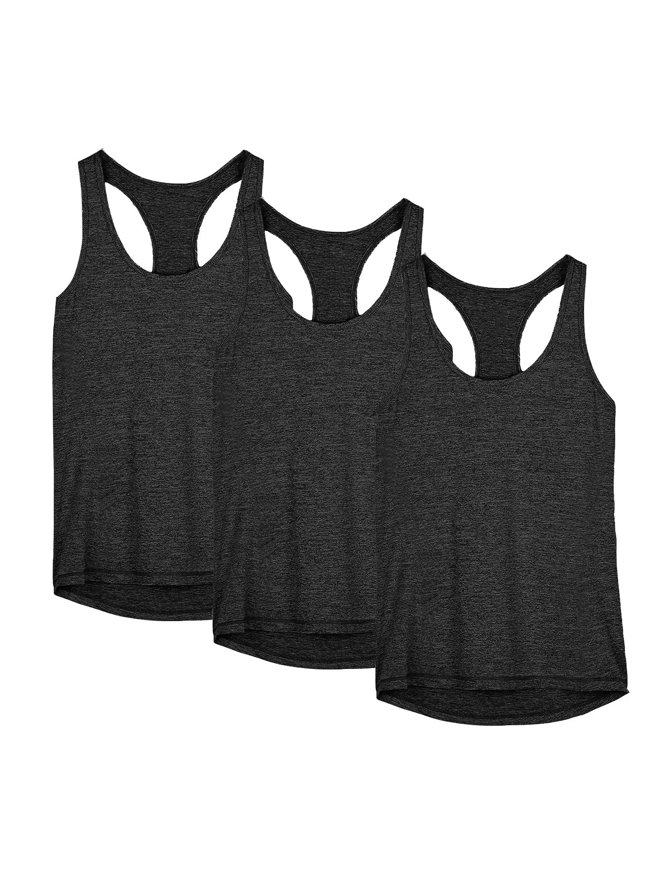 3 Pcs Women Sport Tank Tops Quick Dry Yoga Workout Tops - The Great Earth Store