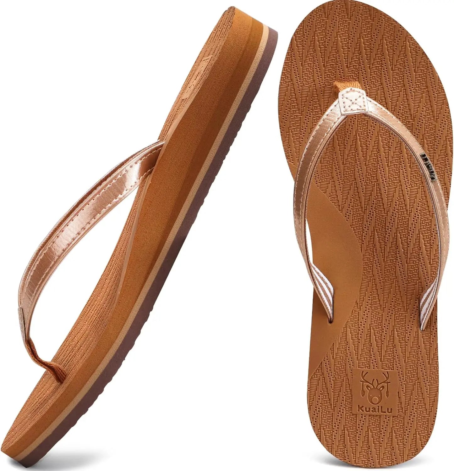 Womens Fashion Flip Flops Ladies Lightweight Summer Beach Sandals - The Great Earth Store