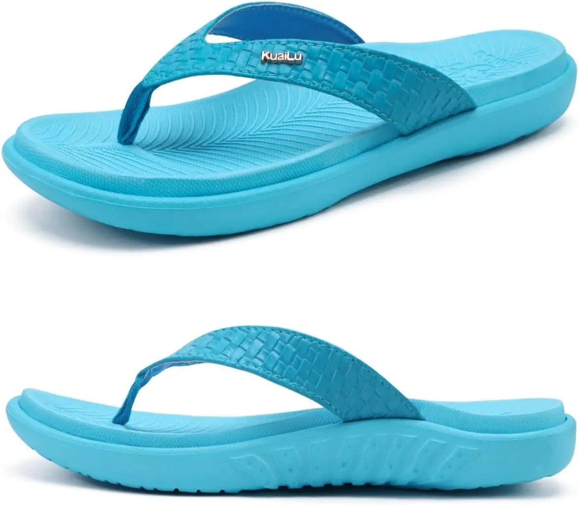 Womens Flip Flops Ladies Yoga Mat Comfortable Walking Thong Sandals With Plantar Fasciitis Arch Support - The Great Earth Store
