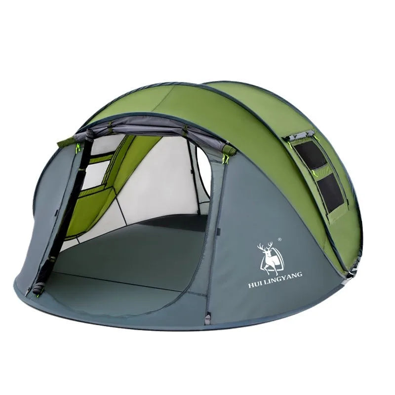 3-4 People Outdoor Throw Open Tent Automatic Pop Up Tents - The Great Earth Store