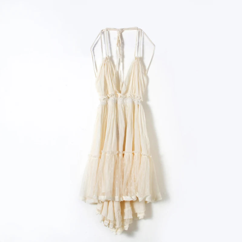 Summer Halter Boho Dress 2025 VERGOODR Women Beach Gown - The Great Earth Store