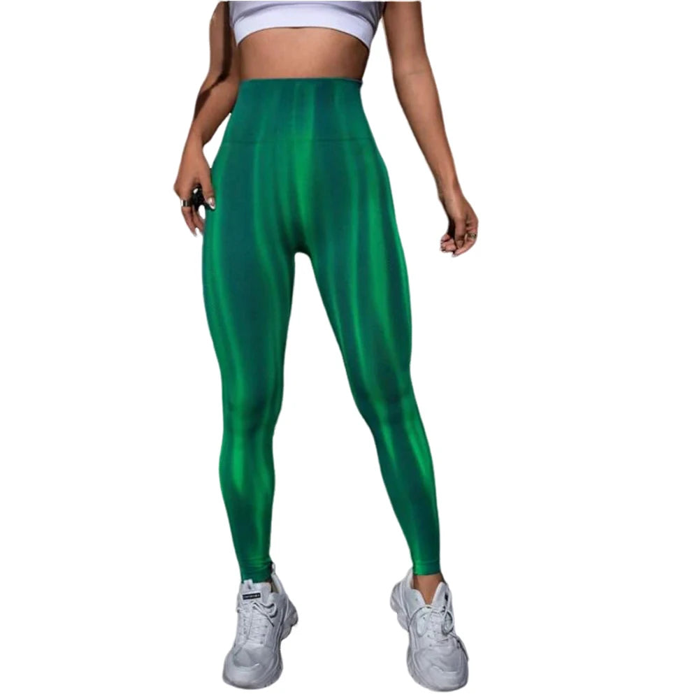 Women Yoga Pants Butt Lifting Workout Leggings High Waist Tie Dyed - The Great Earth Store
