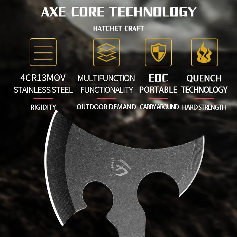 6PC Tactical Axe Outdoor Camping Survival Tool Multi Functional - The Great Earth Store