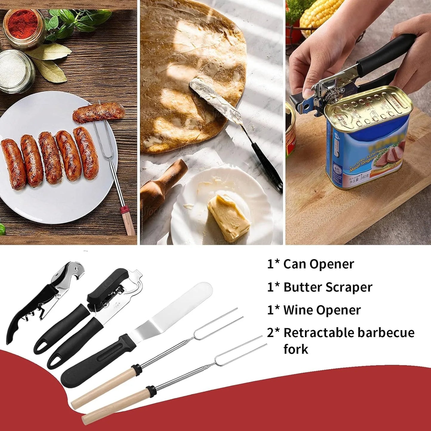 Portable Camping Kitchen Utensil Set - 27 Piece Cookware Kit - The Great Earth Store