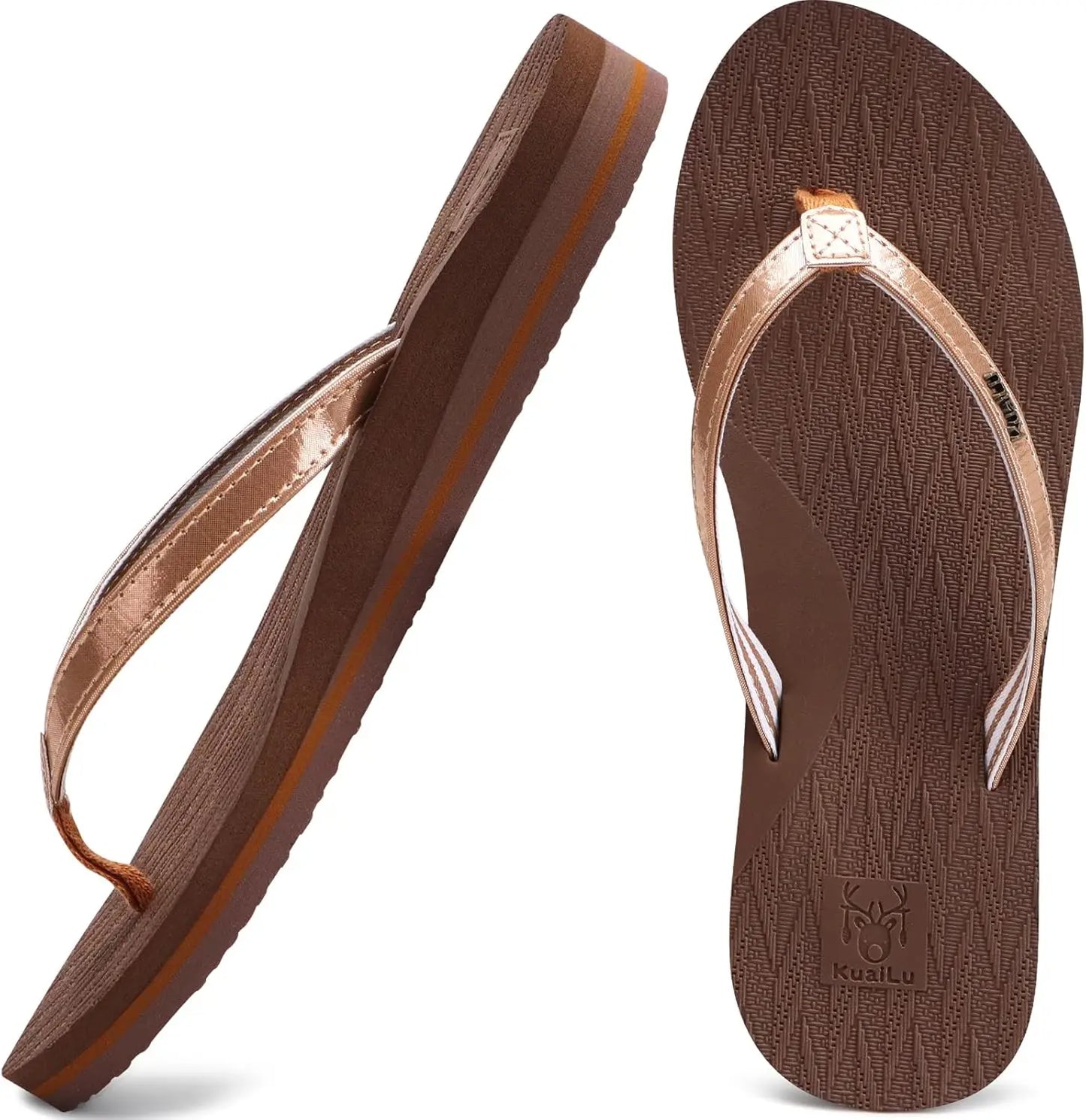 Womens Fashion Flip Flops Ladies Lightweight Summer Beach Sandals - The Great Earth Store