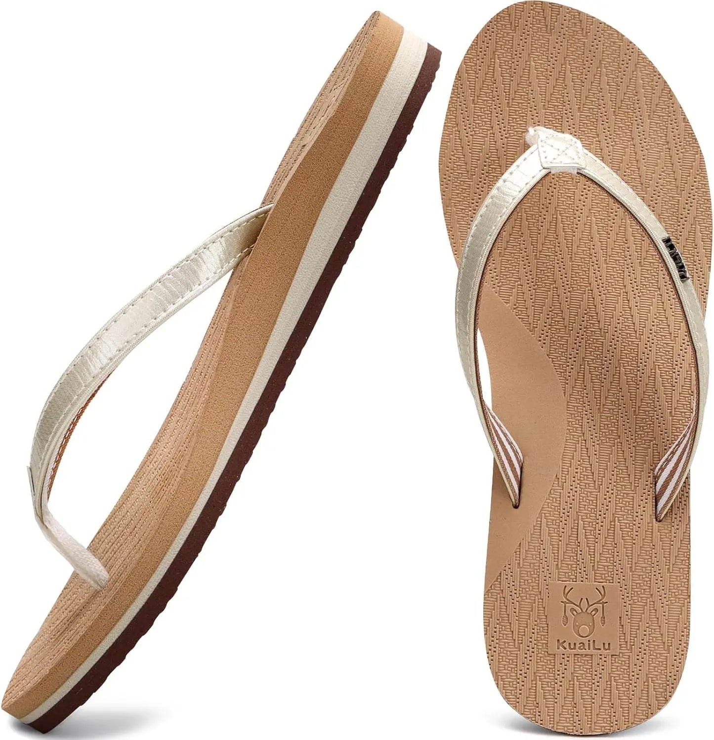 Womens Fashion Flip Flops Ladies Lightweight Summer Beach Sandals - The Great Earth Store