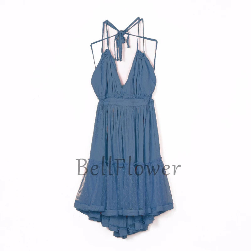 Summer Halter Boho Dress 2025 VERGOODR Women Beach Gown - The Great Earth Store